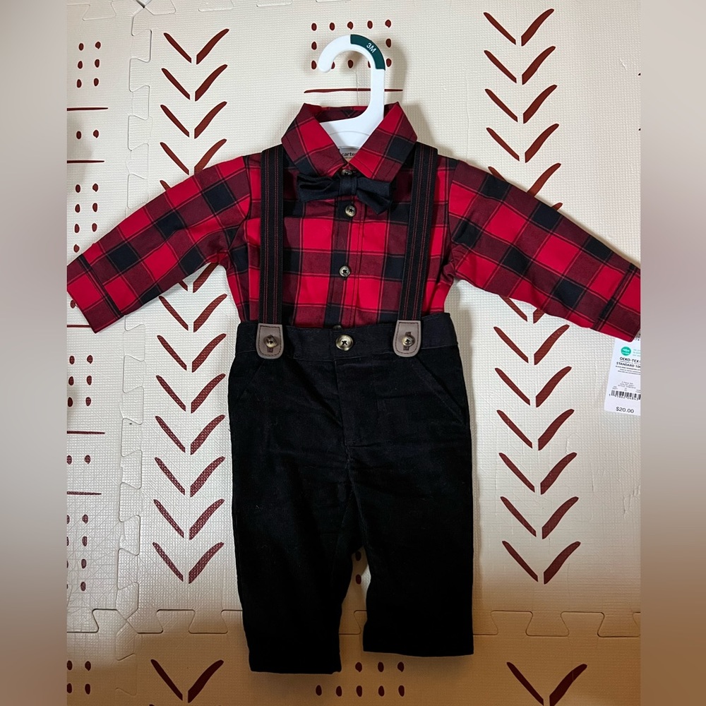 NWT Suspender Dress Outfit 0-3 months